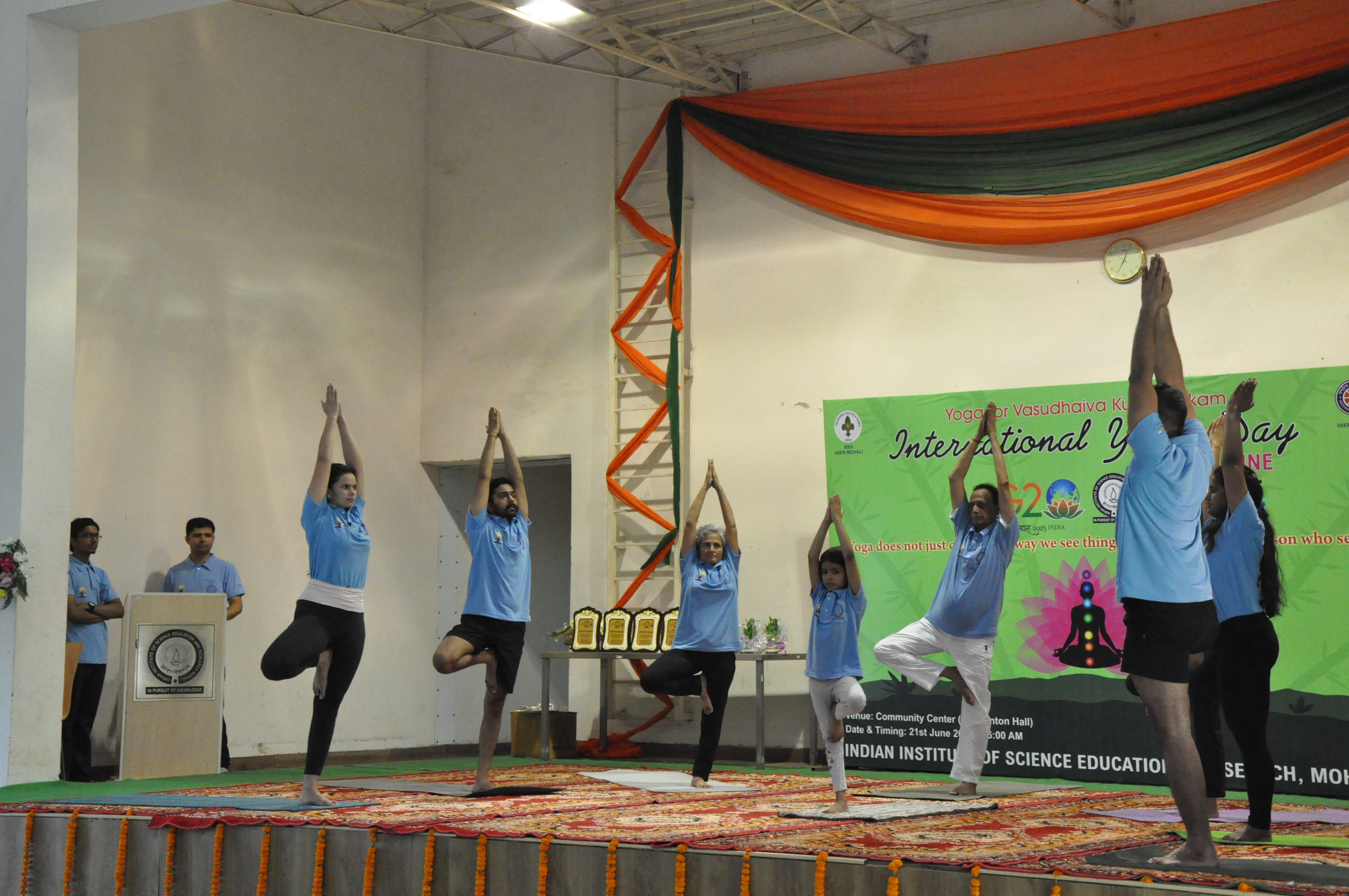 International Yoga day at IISER Mohali 2023